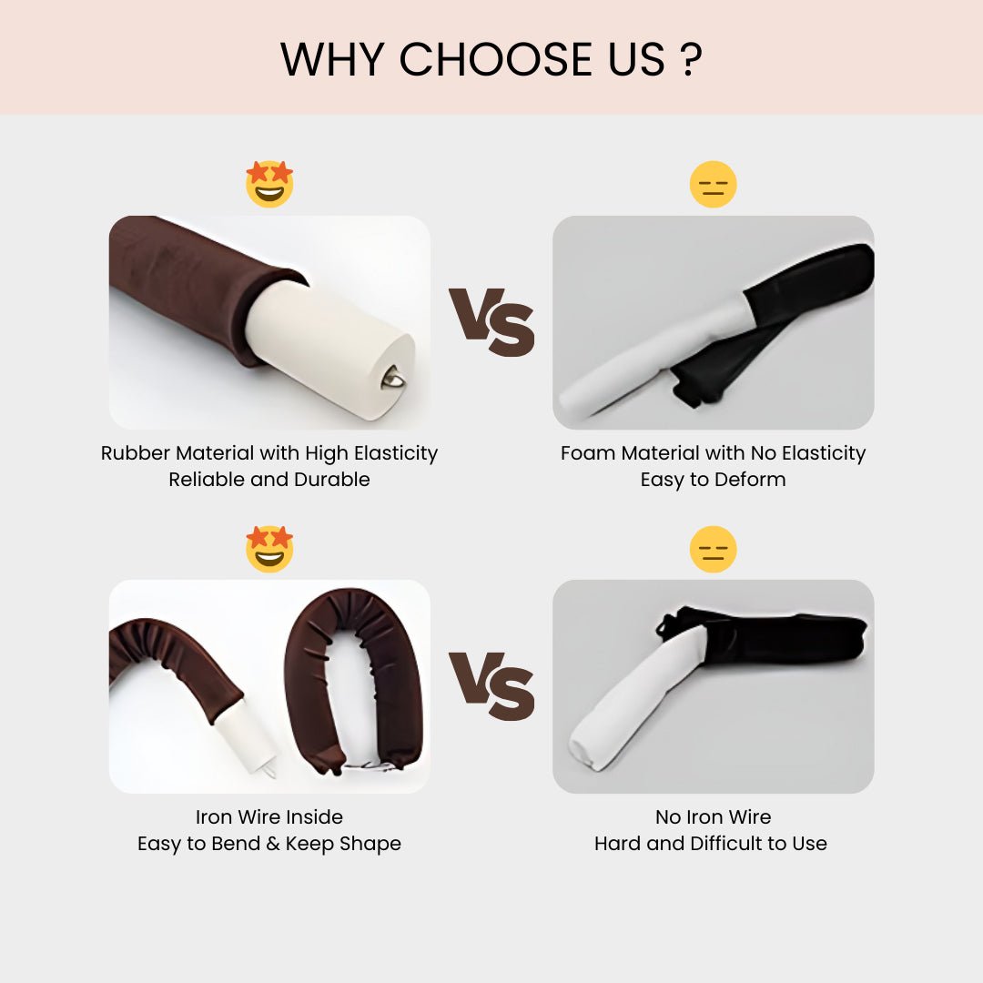 Velvet Jumbo Curling Rods 3pc - Velvie.